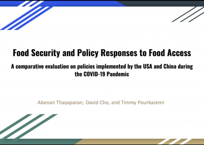 Food Security and Policy Responses to Food Access: A comparative evaluation on policies implemented by the USA and China during the COVID-19 Pandemic