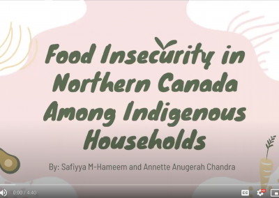 Food Insecurity in Northern Canada Among Indigenous Households