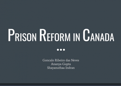 Prison Reform in Canada